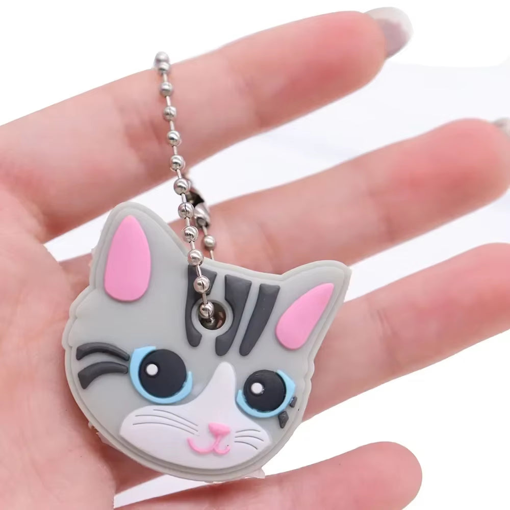 1PC New Cartoon Silicone Protective Key Case Cover for Key Control Dust Cover Holder Organizer Home Supplies