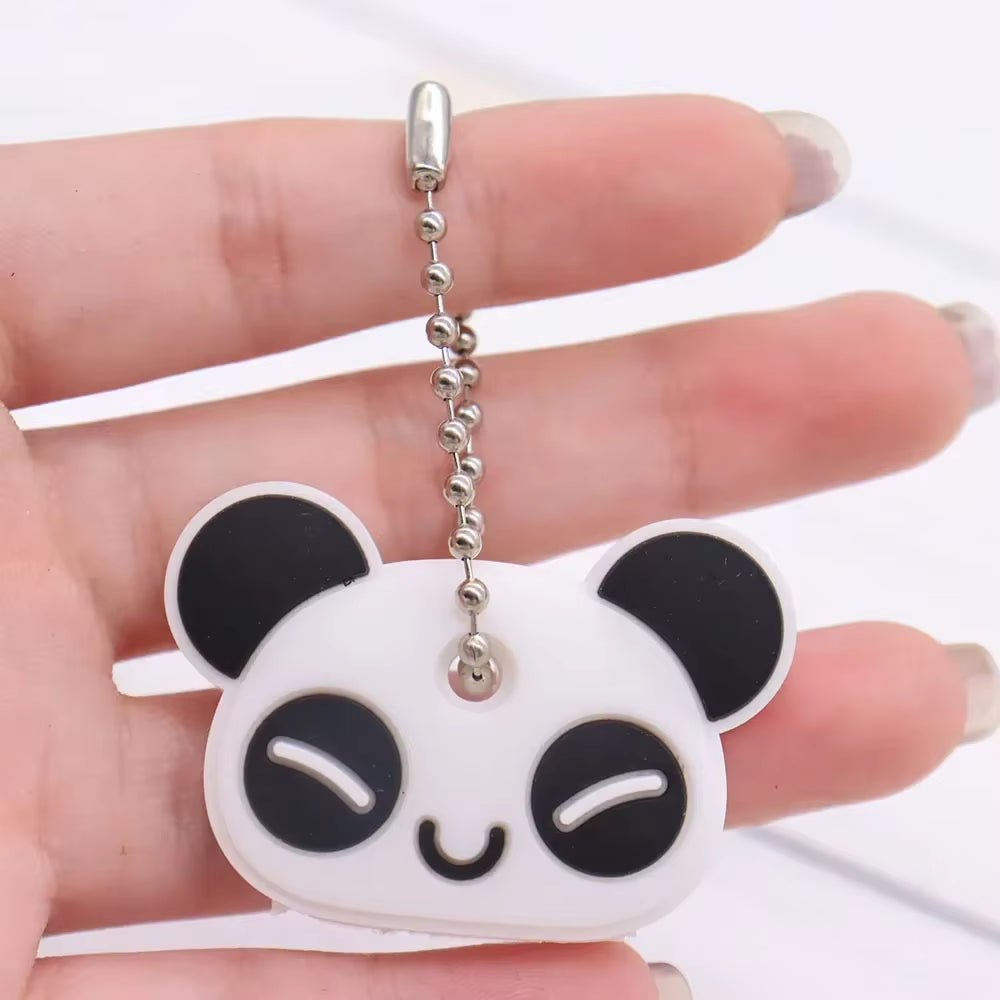 1PC New Cartoon Silicone Protective Key Case Cover for Key Control Dust Cover Holder Organizer Home Supplies