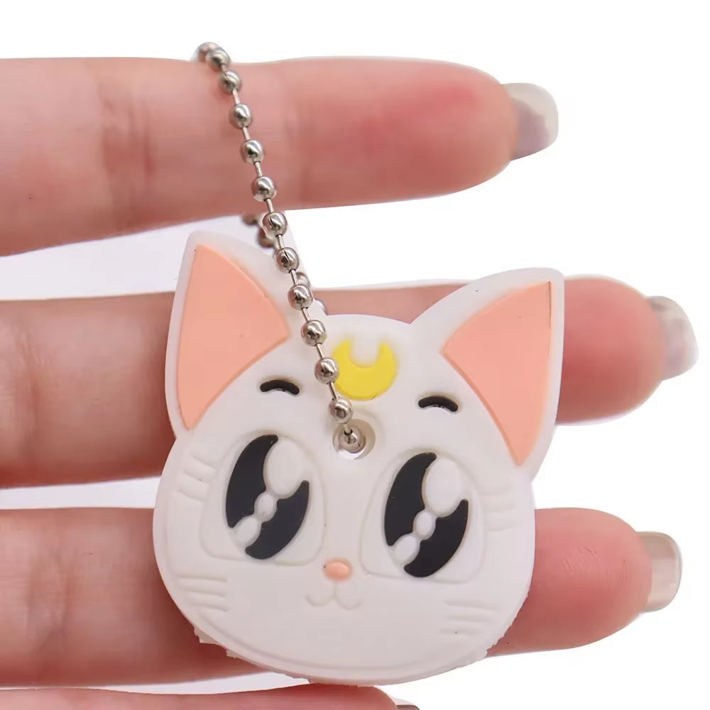 1PC New Cartoon Silicone Protective Key Case Cover for Key Control Dust Cover Holder Organizer Home Supplies