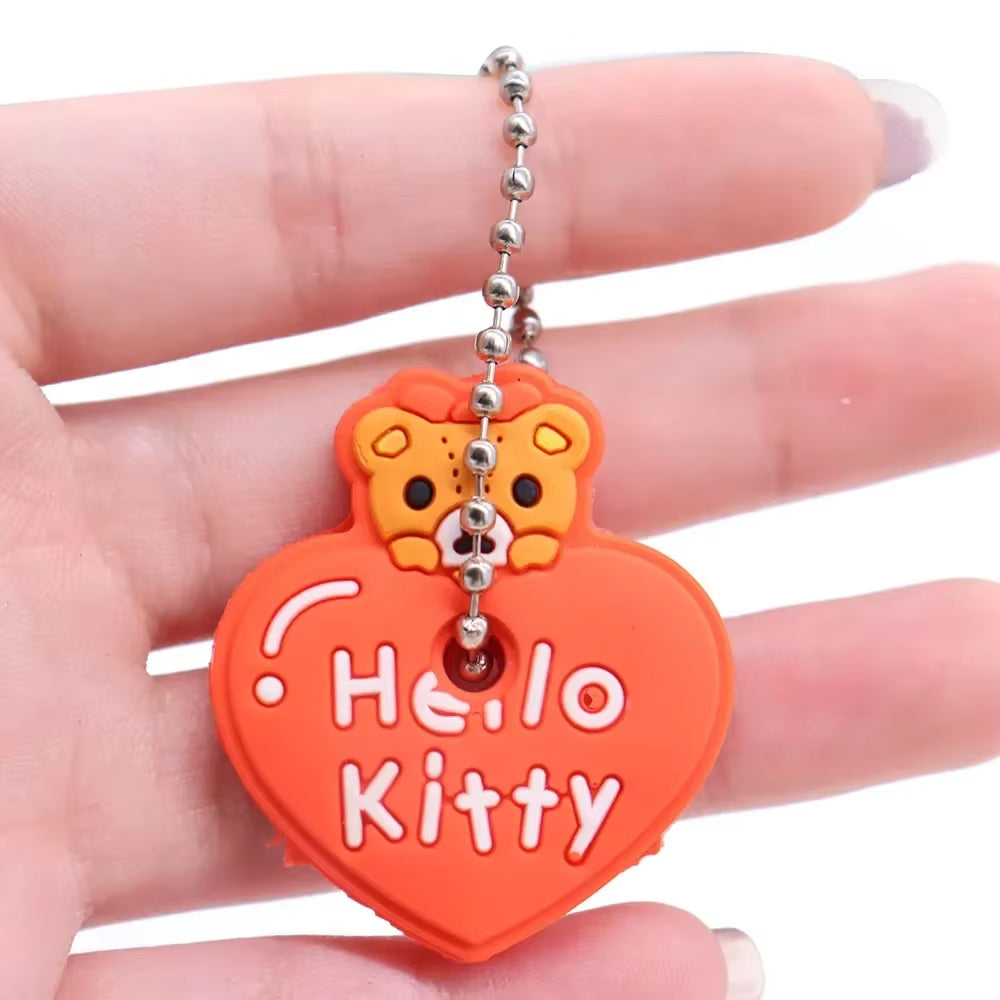 1PC New Cartoon Silicone Protective Key Case Cover for Key Control Dust Cover Holder Organizer Home Supplies