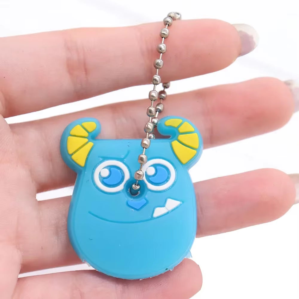 1PC New Cartoon Silicone Protective Key Case Cover for Key Control Dust Cover Holder Organizer Home Supplies