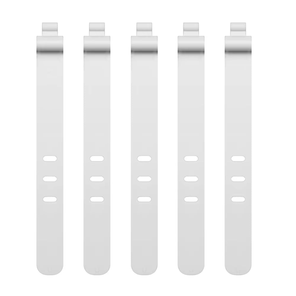 10PC Silicone Cable Strap Clips Wire Organizer Data Cable Reusable Cable Tie 3 Holes Beam Line Cord Winder Holder Keeper Manager