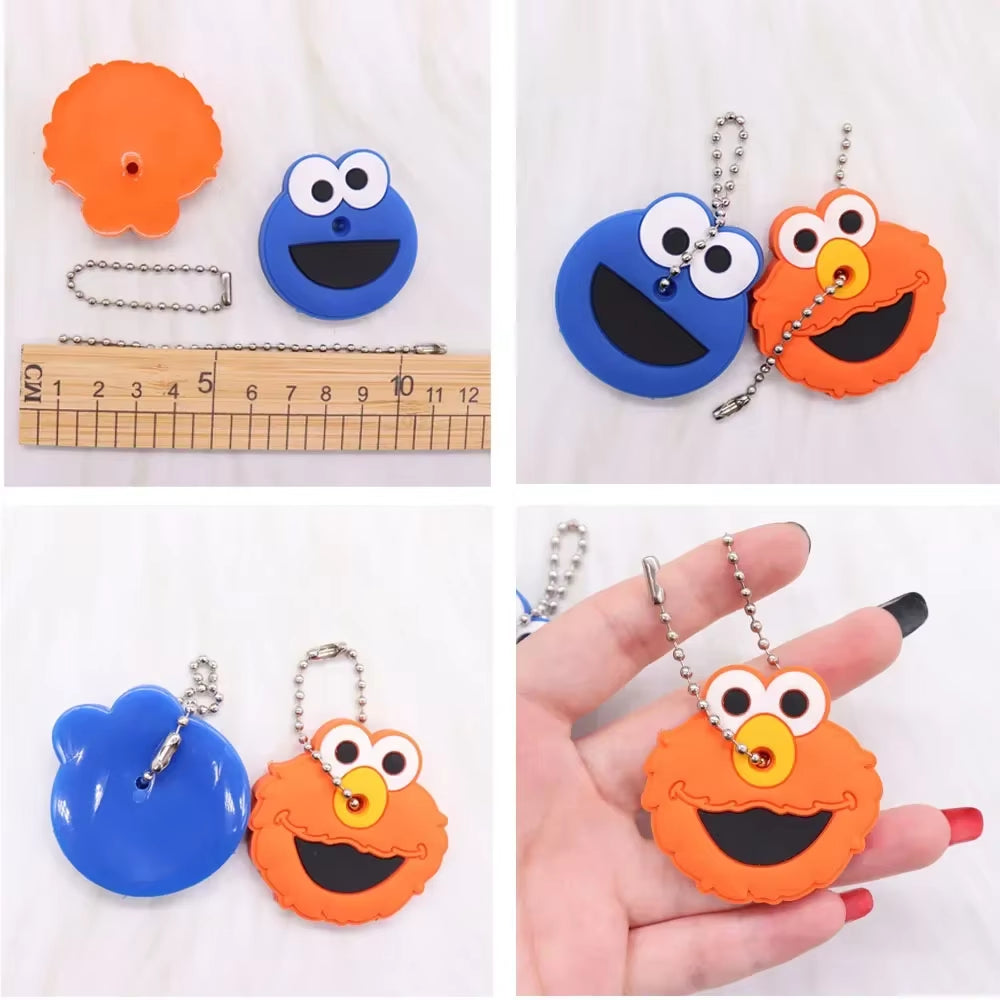1PC New Cartoon Silicone Protective Key Case Cover for Key Control Dust Cover Holder Organizer Home Supplies