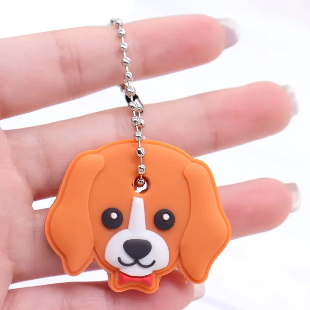 1PC New Cartoon Silicone Protective Key Case Cover for Key Control Dust Cover Holder Organizer Home Supplies