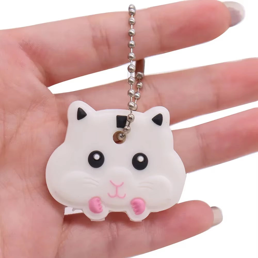 1PC New Cartoon Silicone Protective Key Case Cover for Key Control Dust Cover Holder Organizer Home Supplies