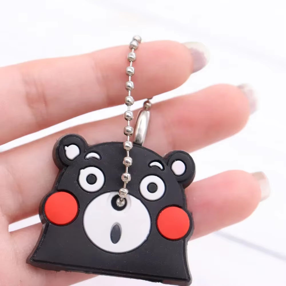 1PC New Cartoon Silicone Protective Key Case Cover for Key Control Dust Cover Holder Organizer Home Supplies