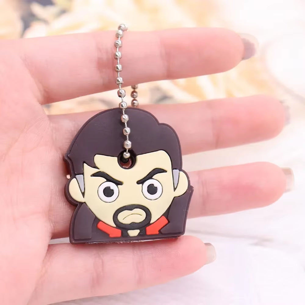1PC New Cartoon Silicone Protective Key Case Cover for Key Control Dust Cover Holder Organizer Home Supplies