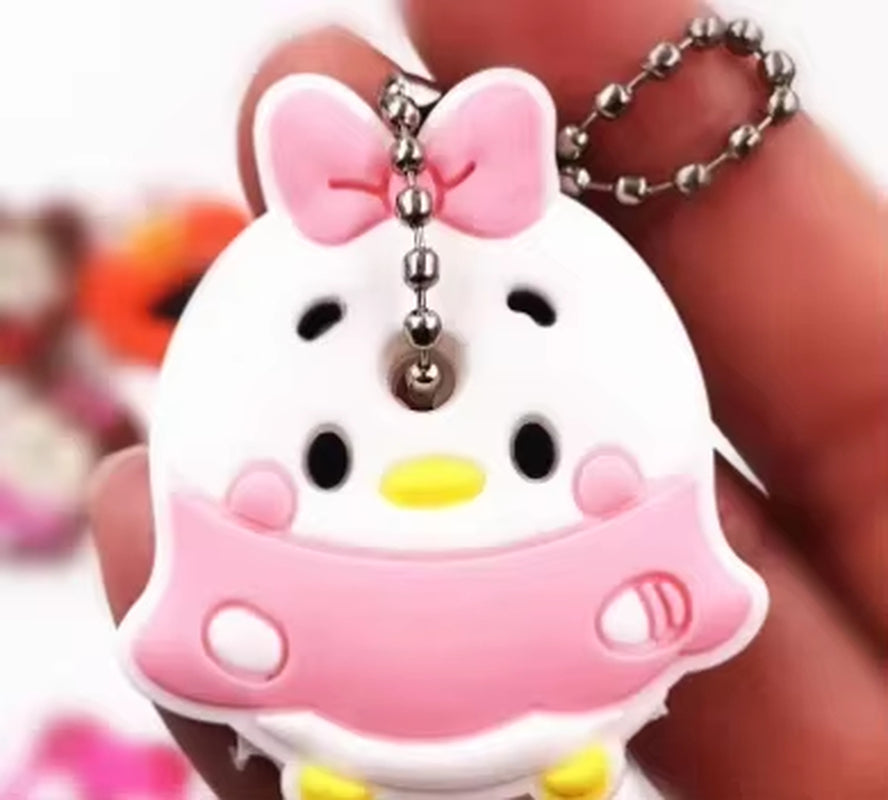 1PC New Cartoon Silicone Protective Key Case Cover for Key Control Dust Cover Holder Organizer Home Supplies