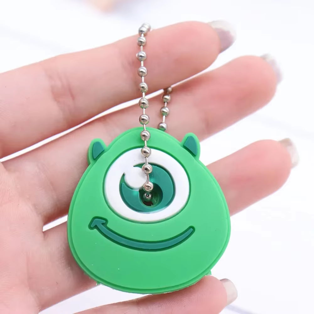 1PC New Cartoon Silicone Protective Key Case Cover for Key Control Dust Cover Holder Organizer Home Supplies