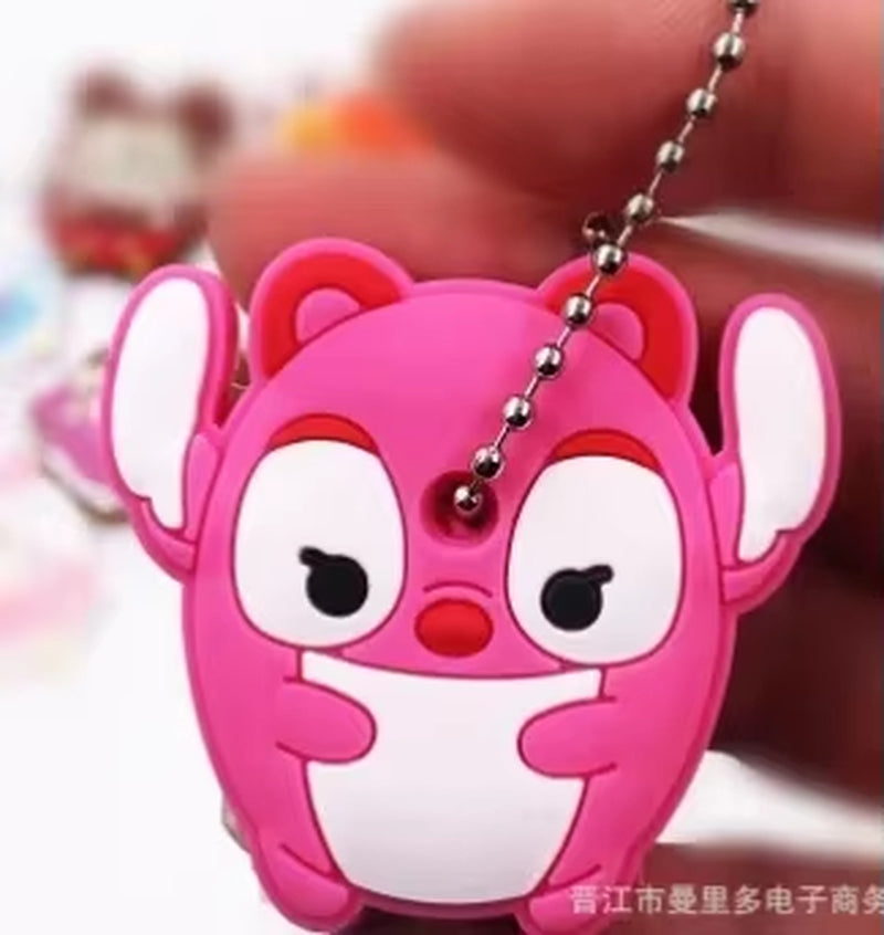 1PC New Cartoon Silicone Protective Key Case Cover for Key Control Dust Cover Holder Organizer Home Supplies