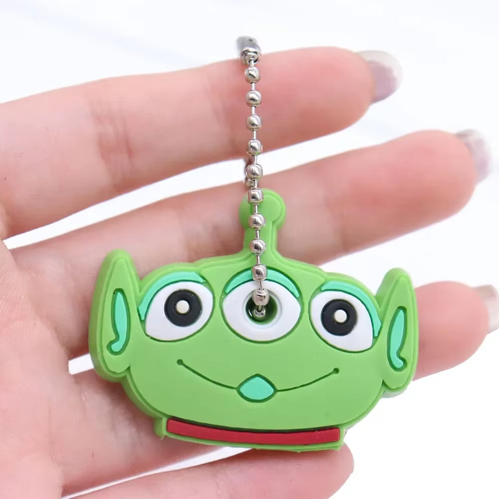 1PC New Cartoon Silicone Protective Key Case Cover for Key Control Dust Cover Holder Organizer Home Supplies