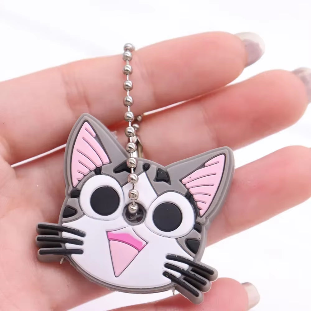 1PC New Cartoon Silicone Protective Key Case Cover for Key Control Dust Cover Holder Organizer Home Supplies