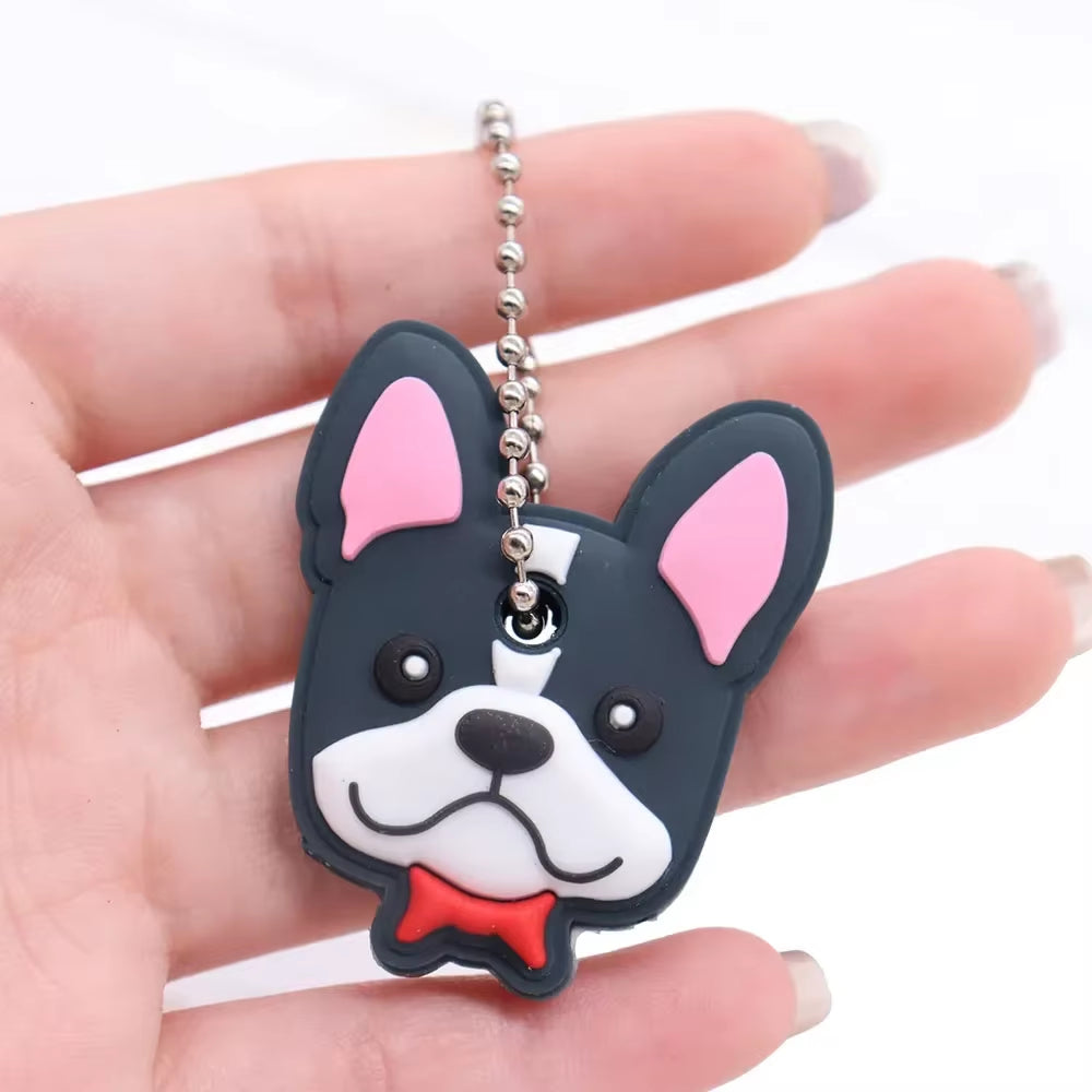 1PC New Cartoon Silicone Protective Key Case Cover for Key Control Dust Cover Holder Organizer Home Supplies