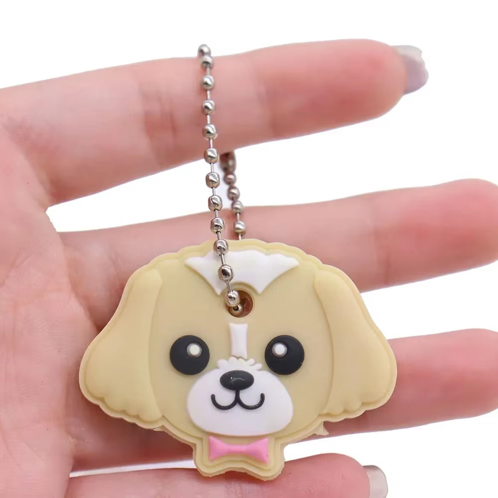 1PC New Cartoon Silicone Protective Key Case Cover for Key Control Dust Cover Holder Organizer Home Supplies