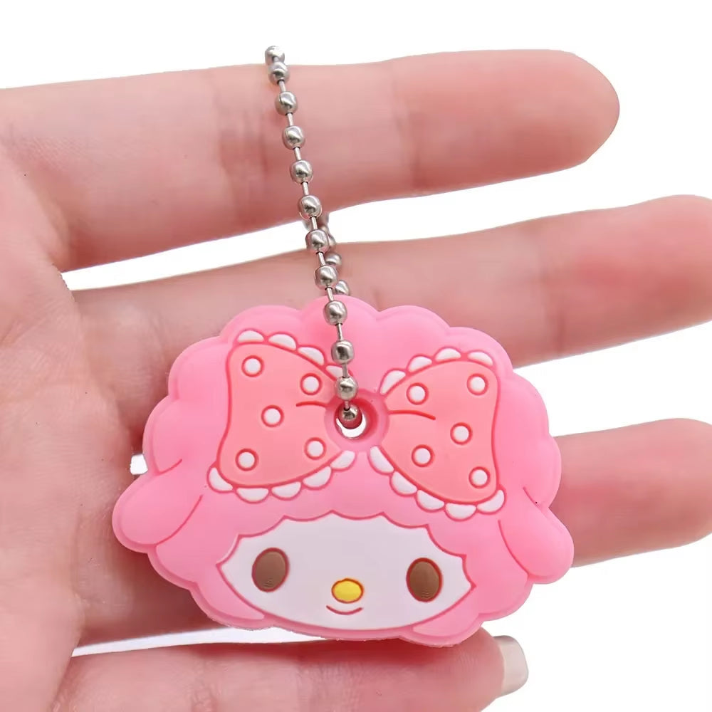 1PC New Cartoon Silicone Protective Key Case Cover for Key Control Dust Cover Holder Organizer Home Supplies