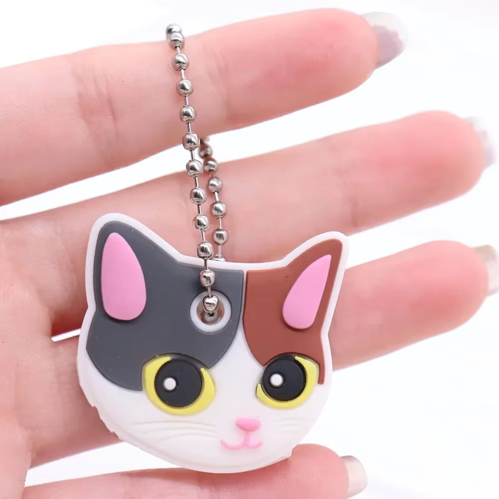 1PC New Cartoon Silicone Protective Key Case Cover for Key Control Dust Cover Holder Organizer Home Supplies