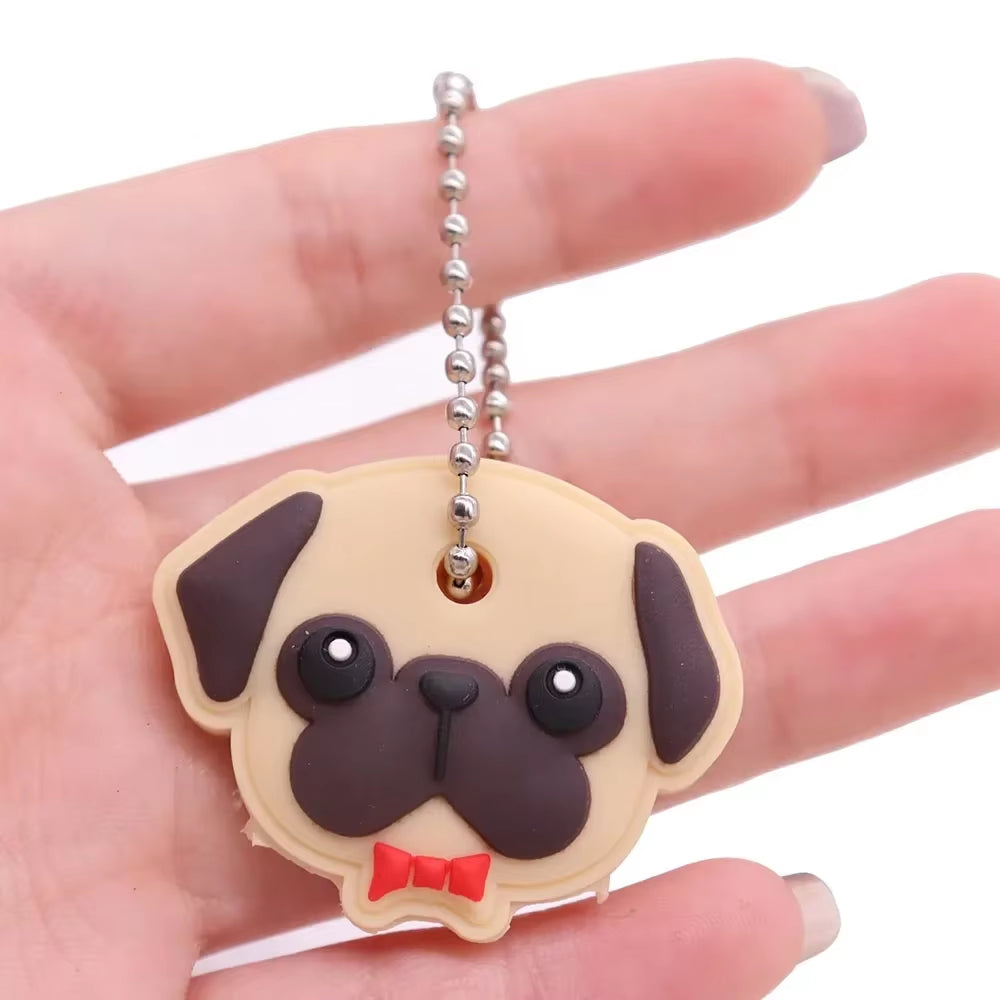 1PC New Cartoon Silicone Protective Key Case Cover for Key Control Dust Cover Holder Organizer Home Supplies