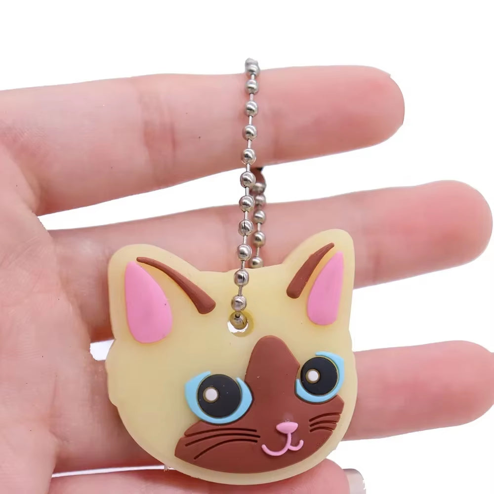 1PC New Cartoon Silicone Protective Key Case Cover for Key Control Dust Cover Holder Organizer Home Supplies